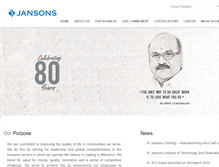 Tablet Screenshot of jansonsgroup.com